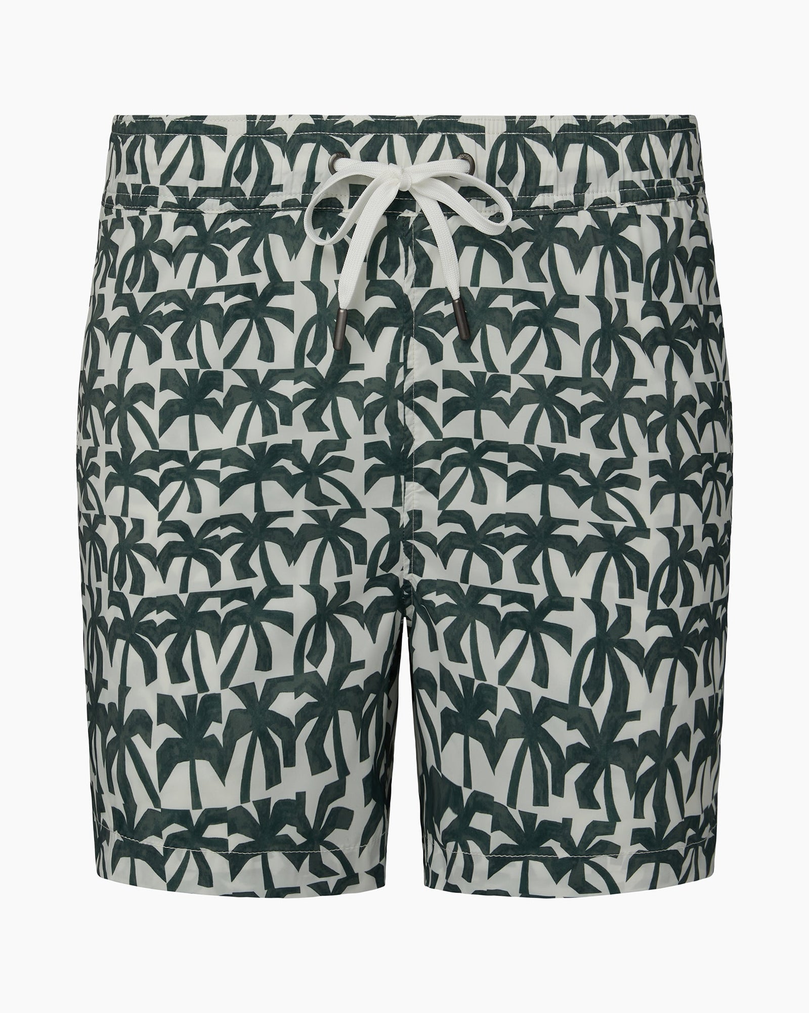 Mens | Charles 4in Swim Trunk | Off White/Dark Olive