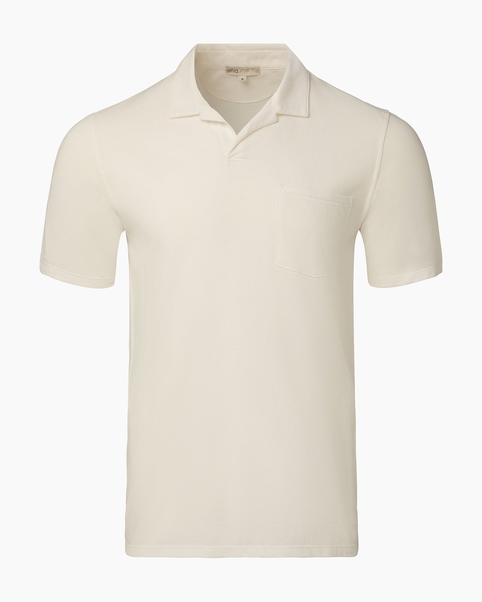 Mens | Johnny Collar Pique Polo | White