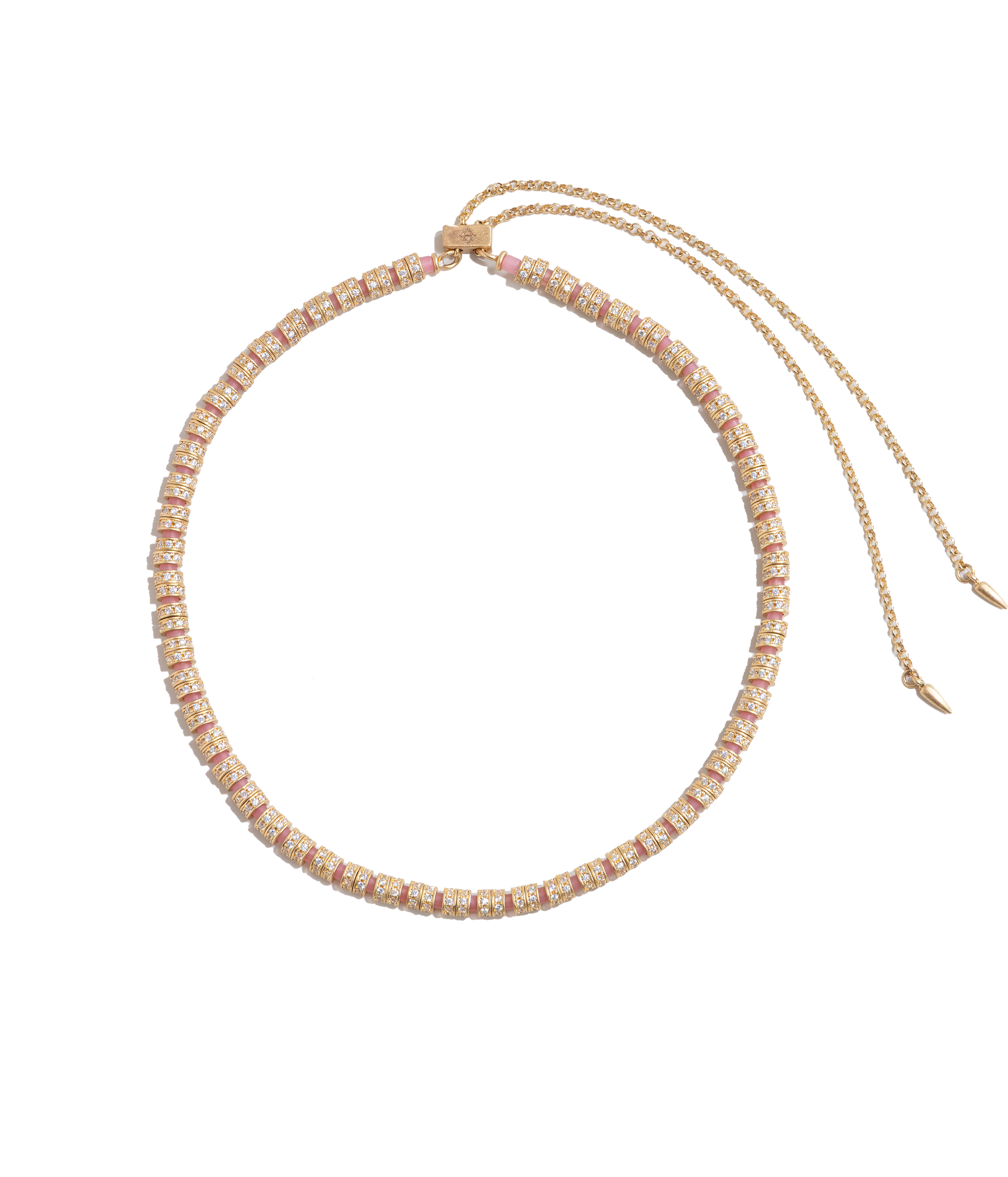 Manon Slider Necklace in Coral - Loren Hope