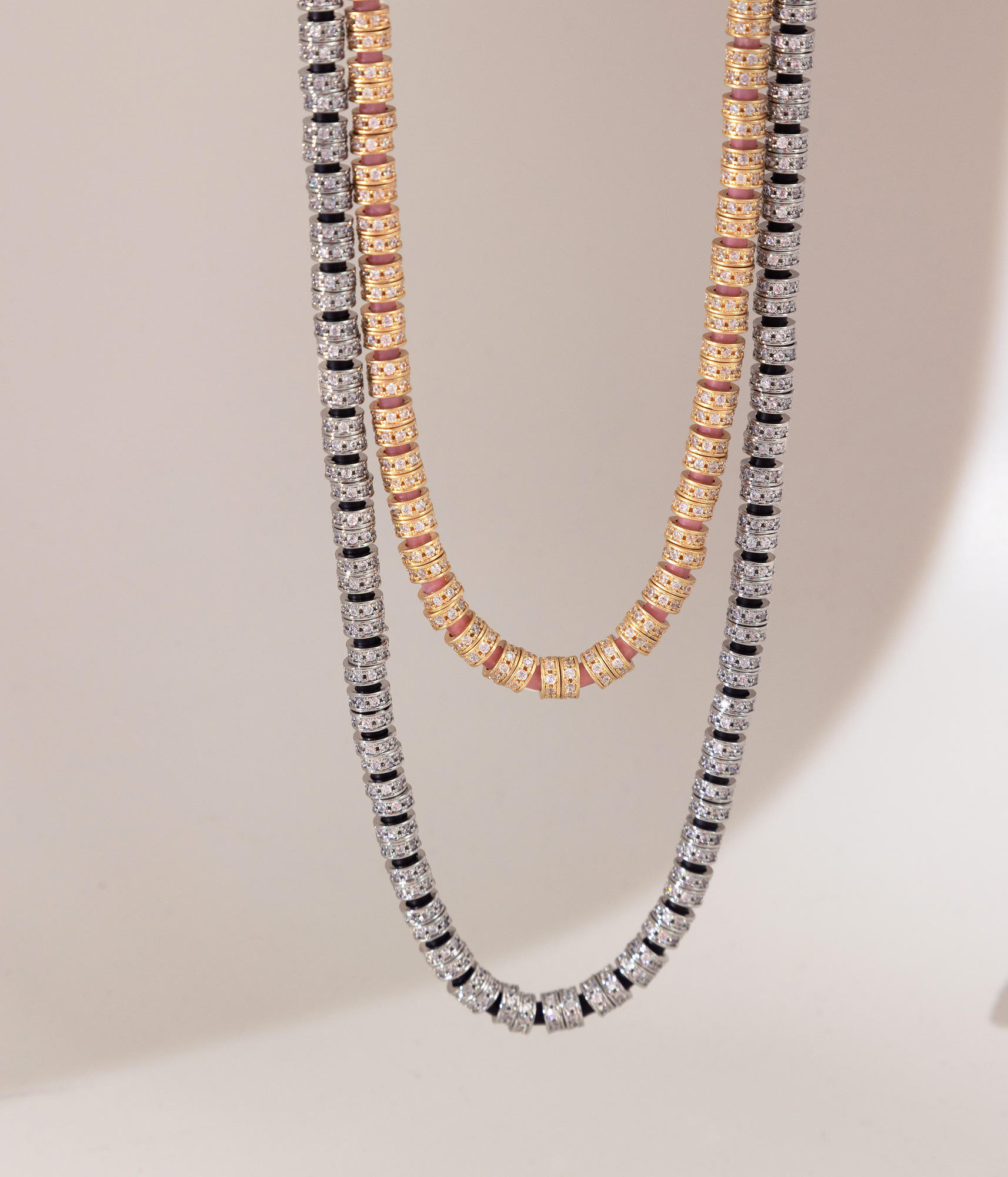 Manon Slider Necklace in Jet - Loren Hope