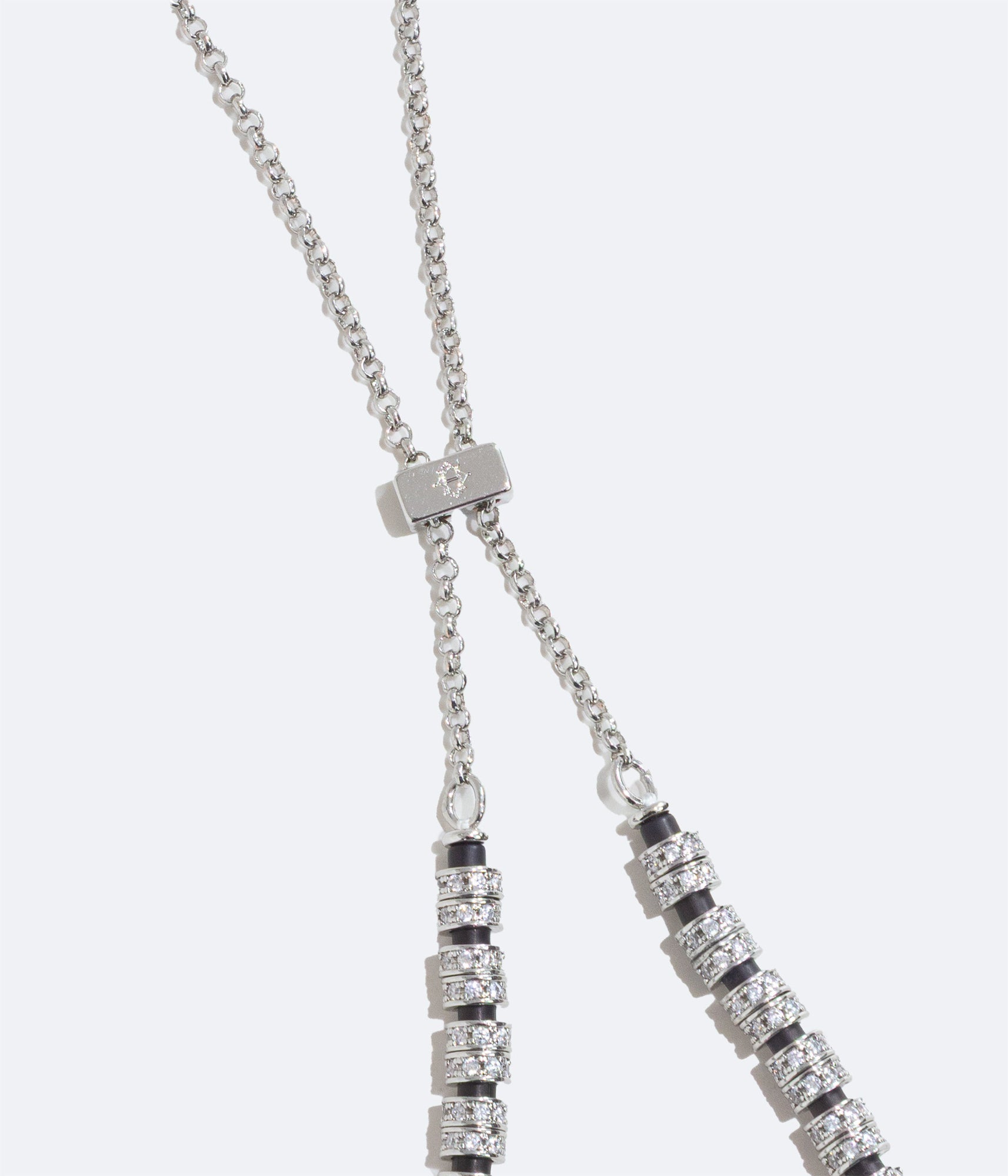Manon Slider Necklace in Jet - Loren Hope