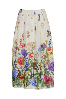 Marge Skirt | Bloom Border Egret