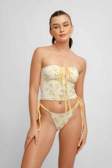 Women | Elya Tankini Top | Marigold Pointelle