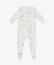 Boys | Marley Zip Pajama | Blue/White