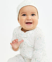 Kids Unisex | Marley Zip Pajama | Green/White
