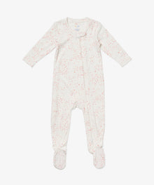 Girls | Marley Zip Pajama | Pink/White