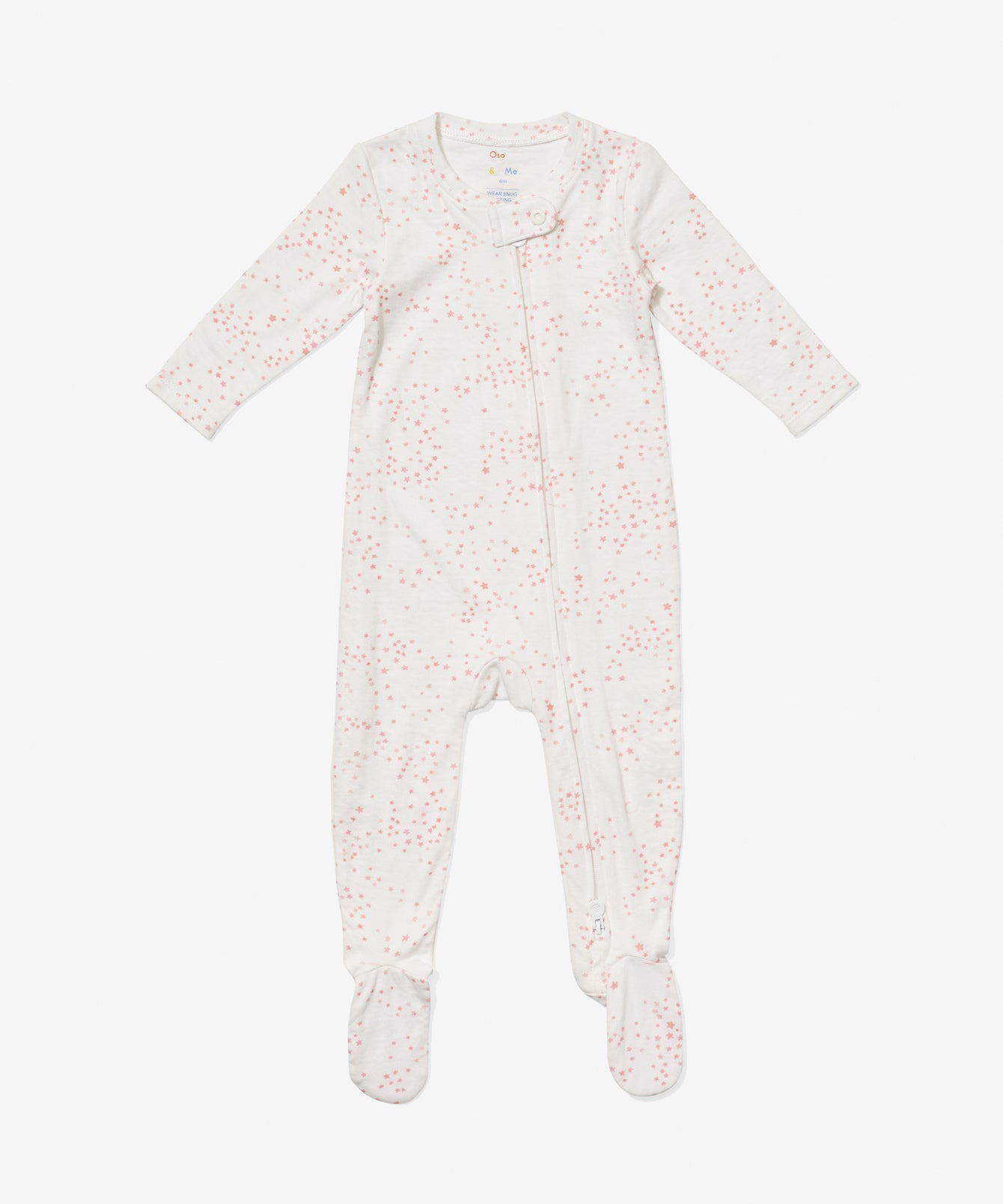 Girls | Marley Zip Pajama | Pink/White