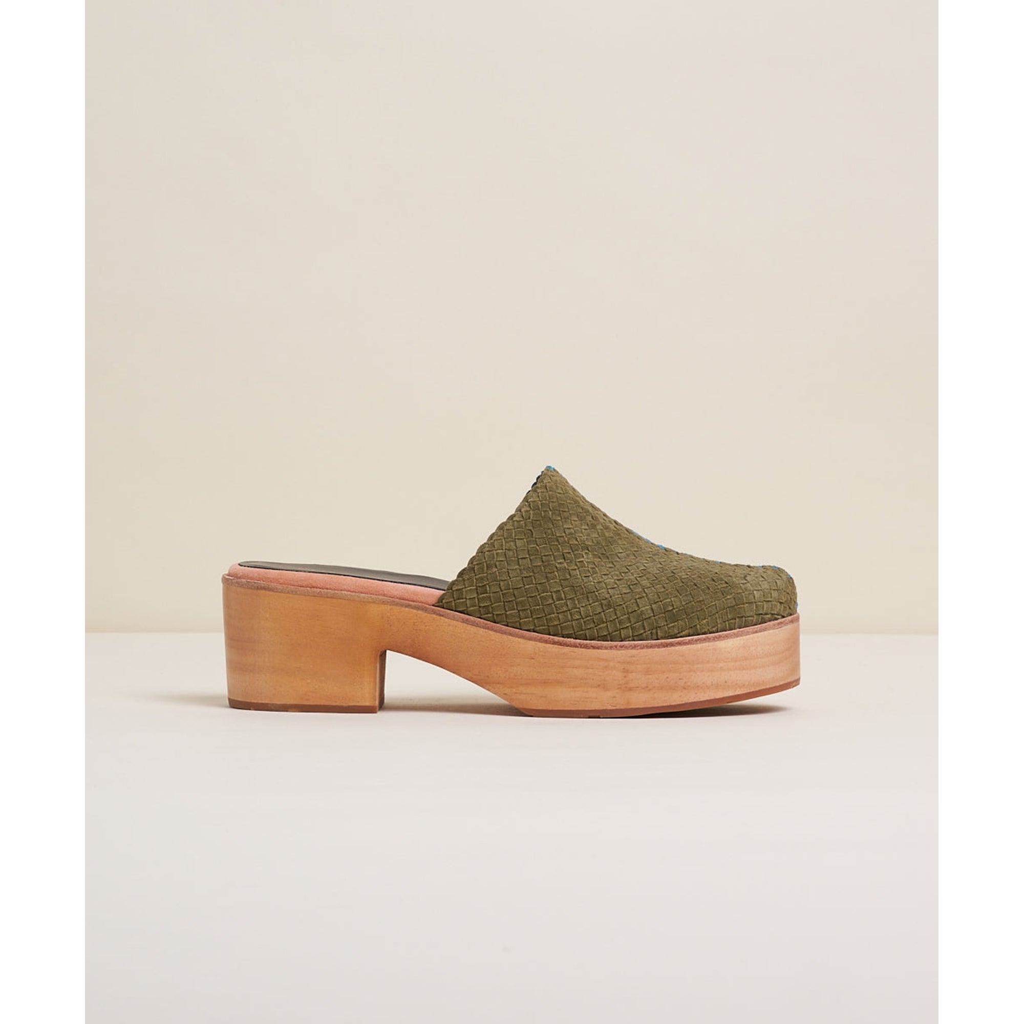 Martino Low Heel Wooden Clog | Nassau