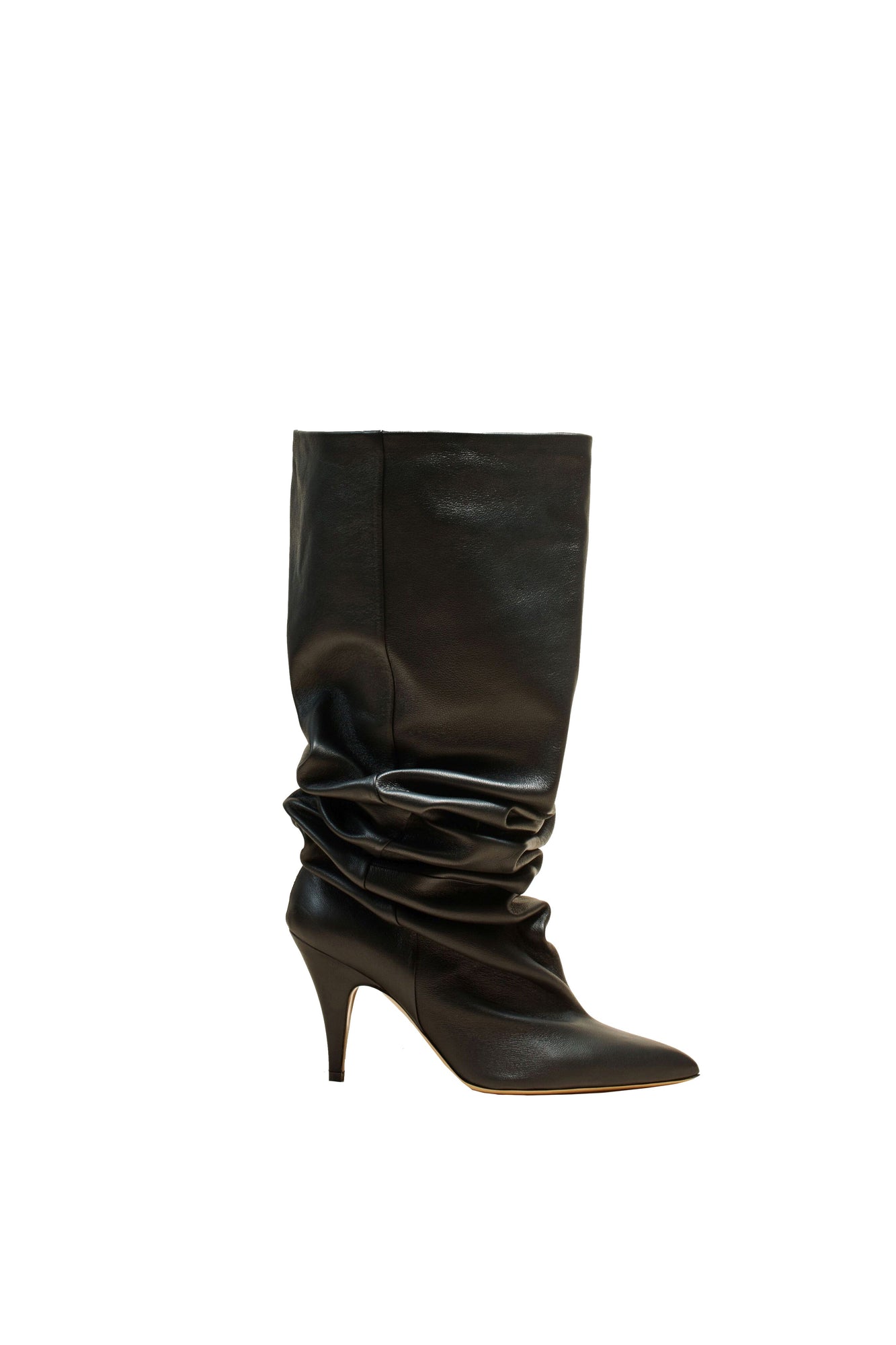 KHAITE River Leather Knee High Boots