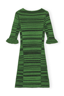 Melange Knit Mini Dress | Kelly Green