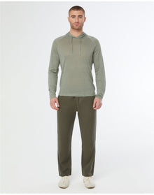 Men | Aaron Linen Hoodie | Sage