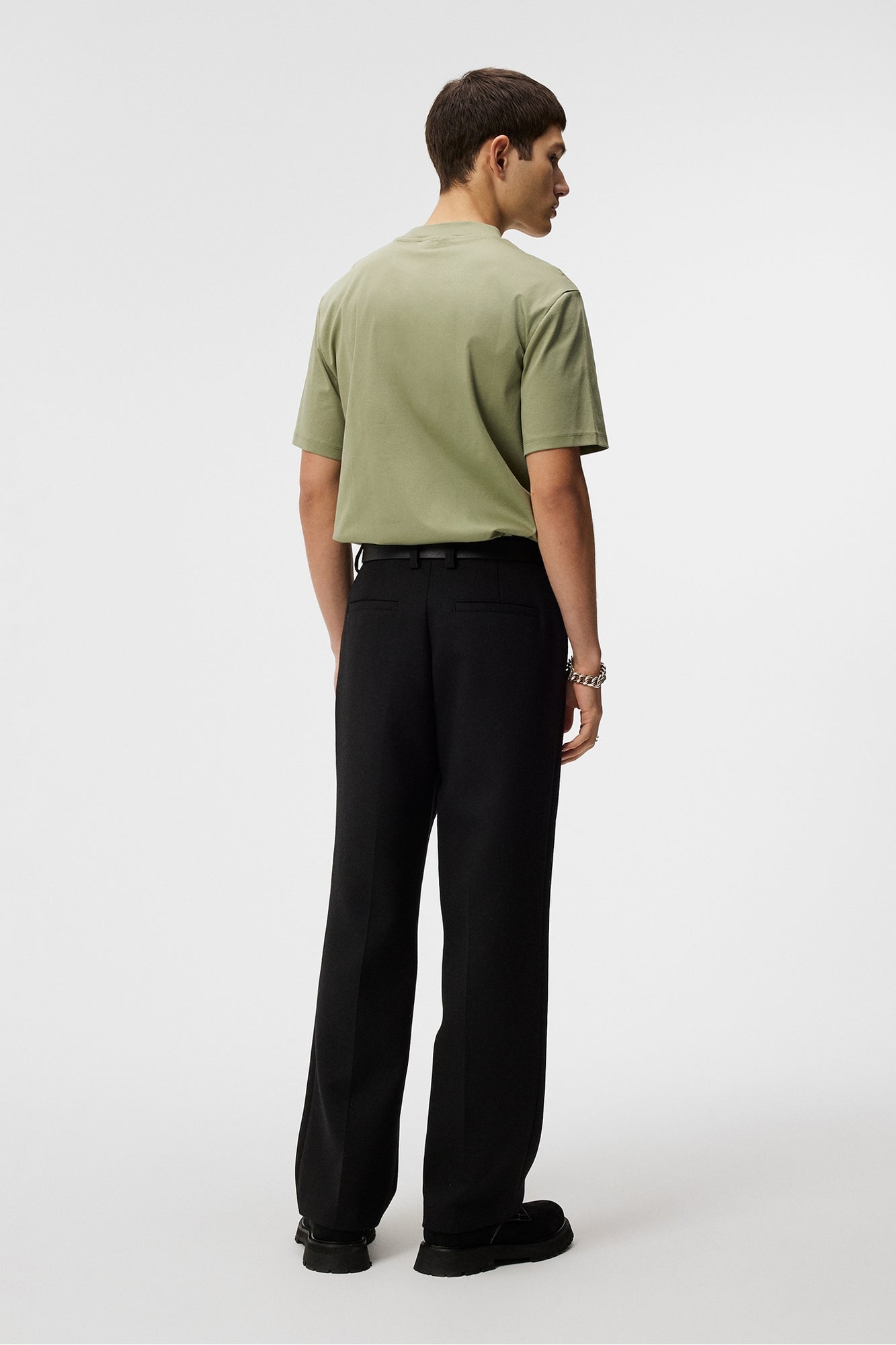 Men | Ace Mock Neck T-Shirt | Oil Green