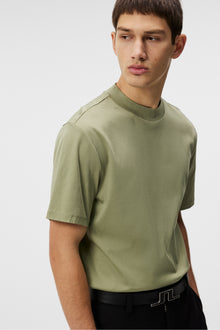Men | Ace Mock Neck T-Shirt | Oil Green
