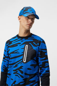 Men | Alonso Jacquard Creneck | Neptune Nautical Blue