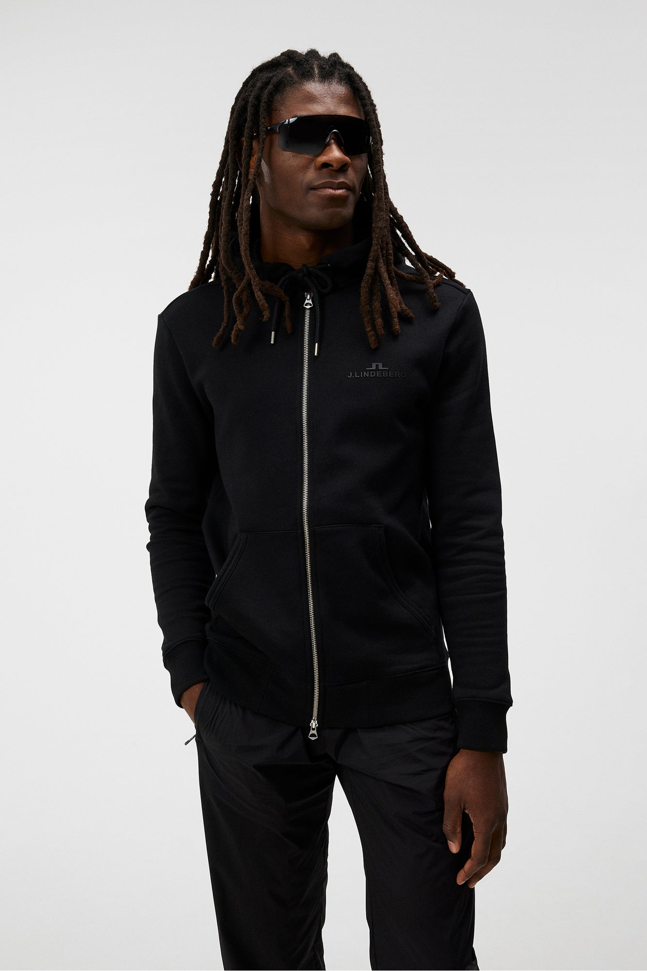 Men | Alpha Zip Hood | Black