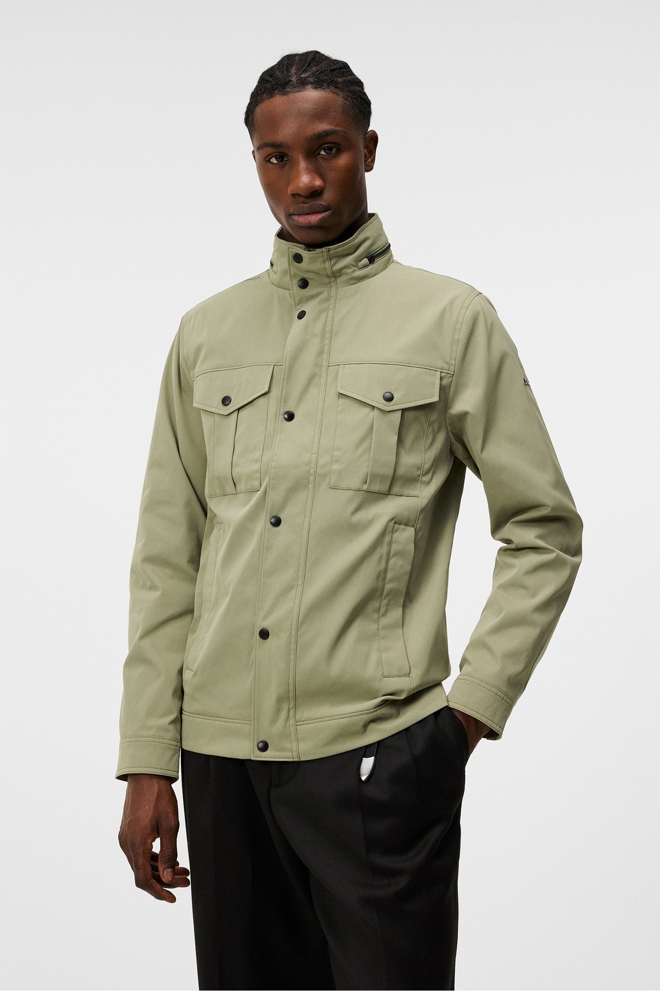 Men | Bailey Poly Jacket | Oil Green