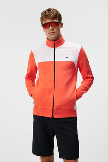 Men | Bennett Mid Layer | Hot Coral
