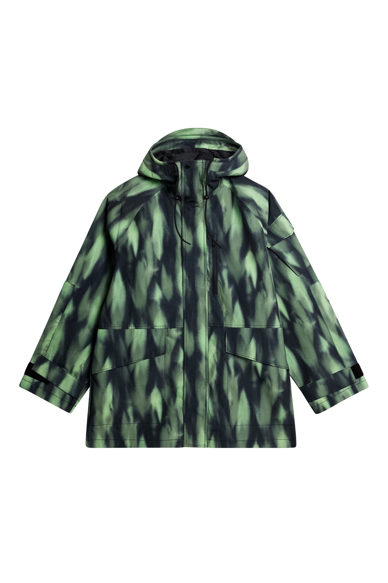 Men | Cadian Printed Jacket | Oil Green