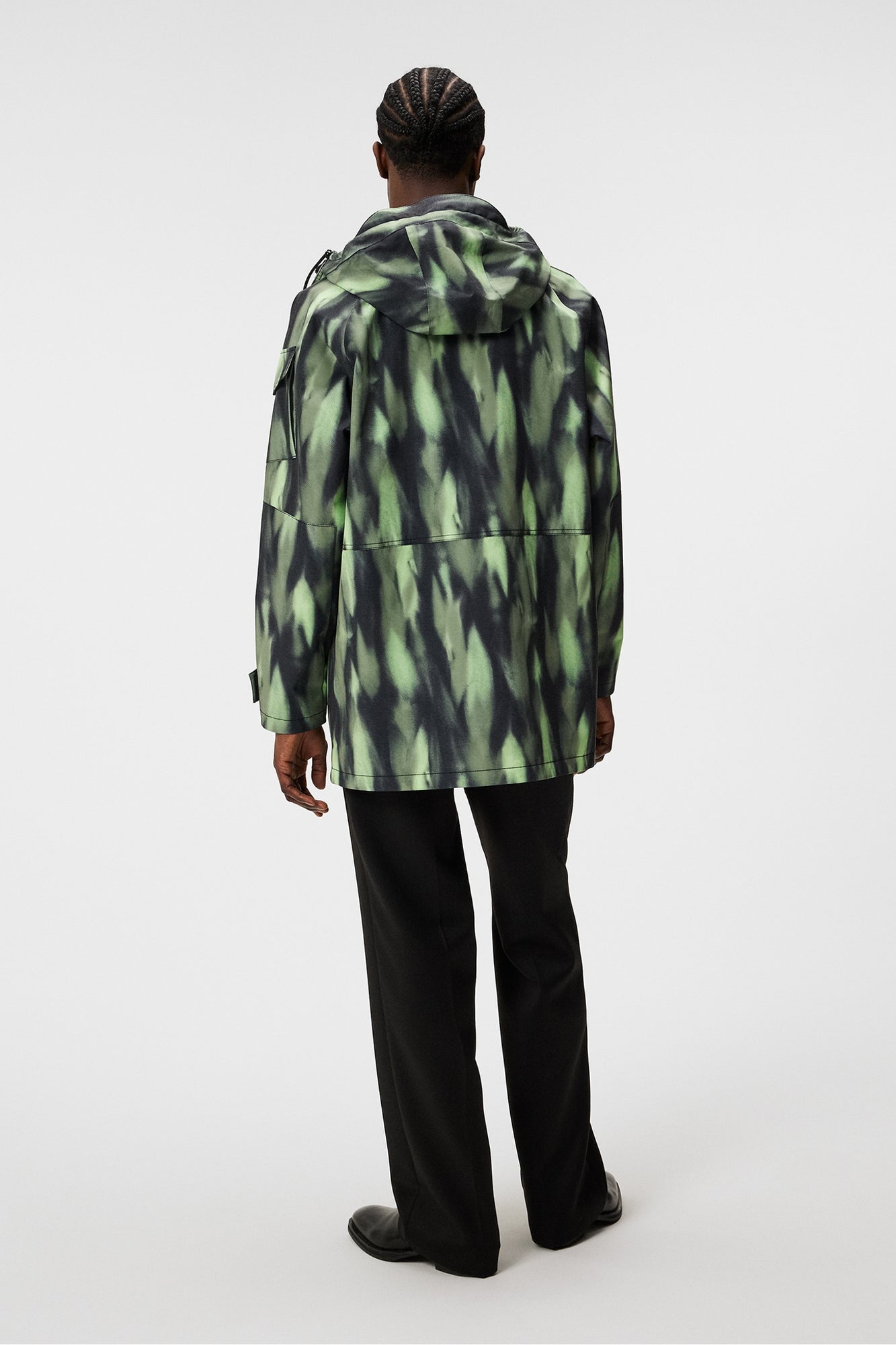 Men | Cadian Printed Jacket | Oil Green