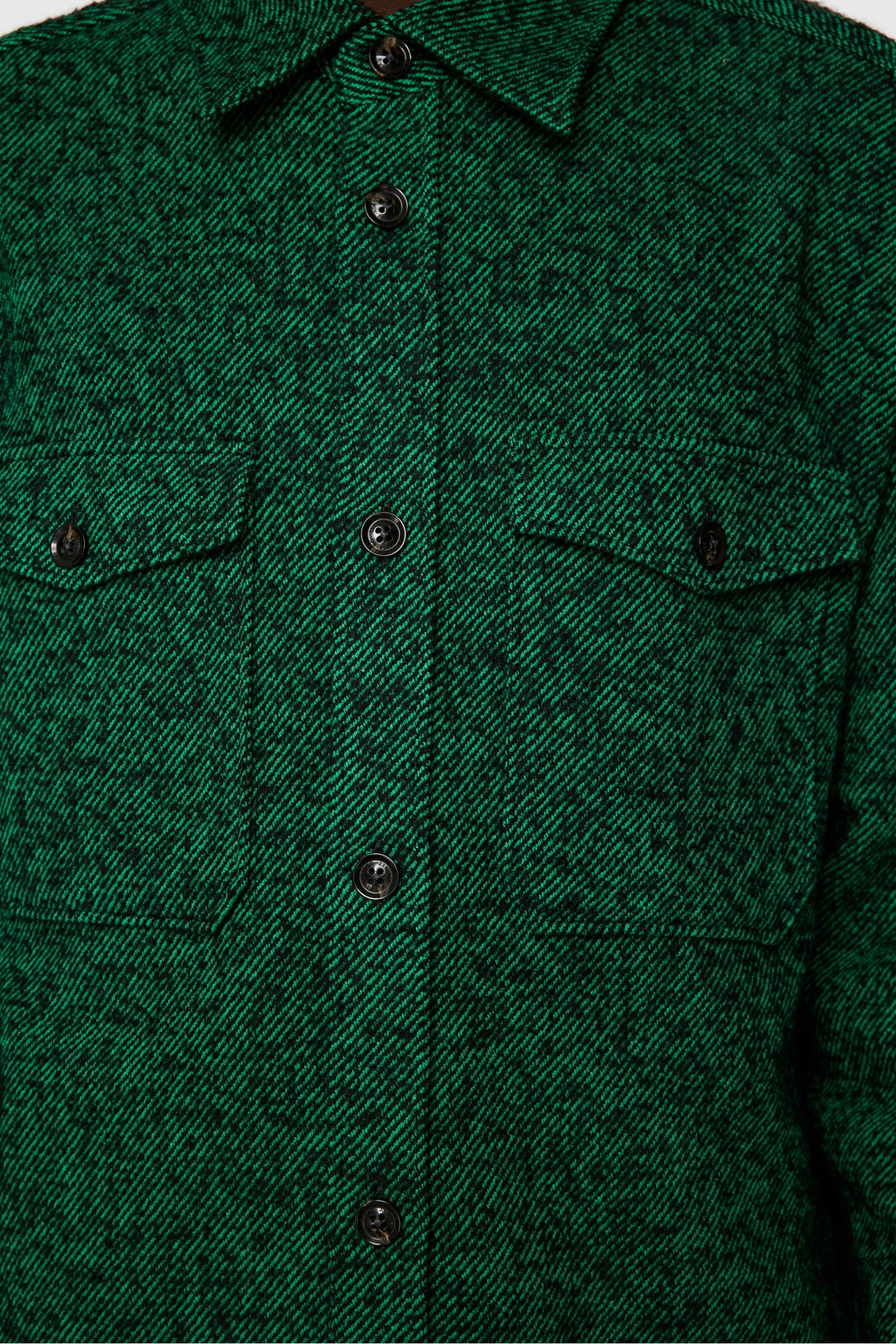 Men | Carter Wool Overshirt | Ultramarine Green