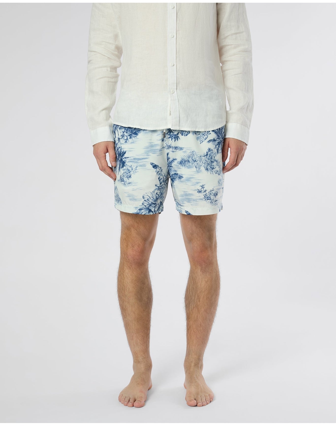 Men | Charles 5" Swim Trunk | White
