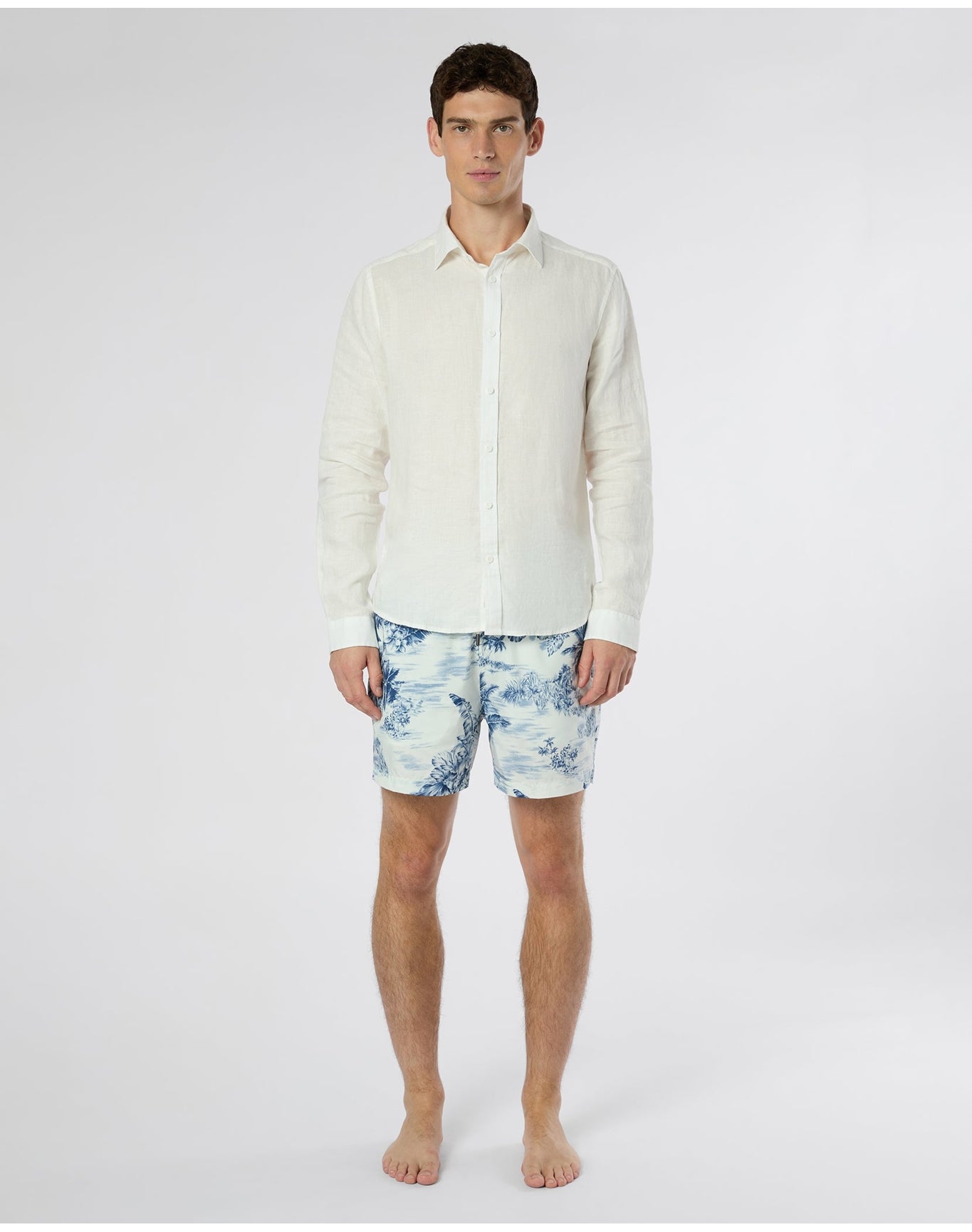 Men | Charles 5" Swim Trunk | White