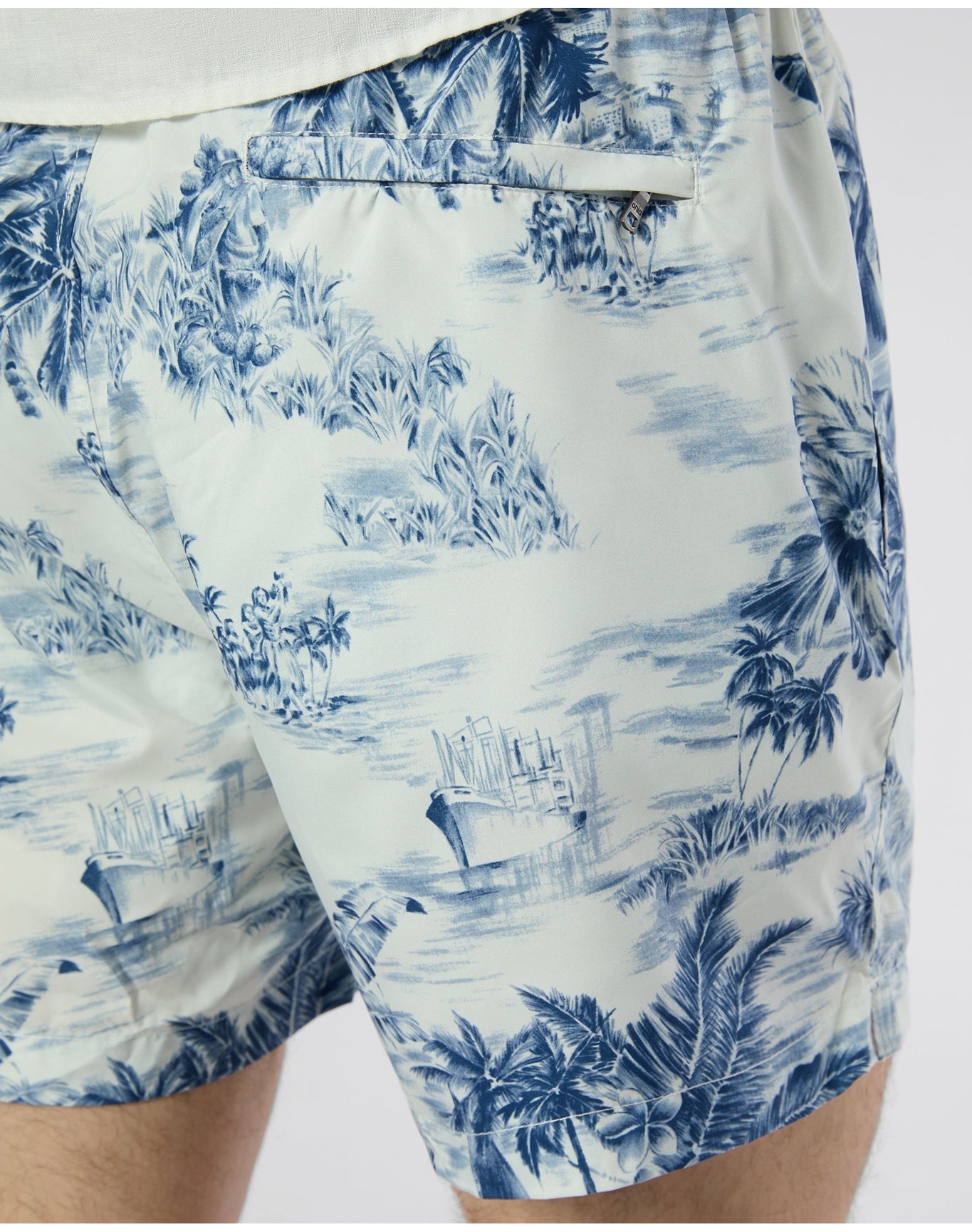 Men | Charles 5" Swim Trunk | White