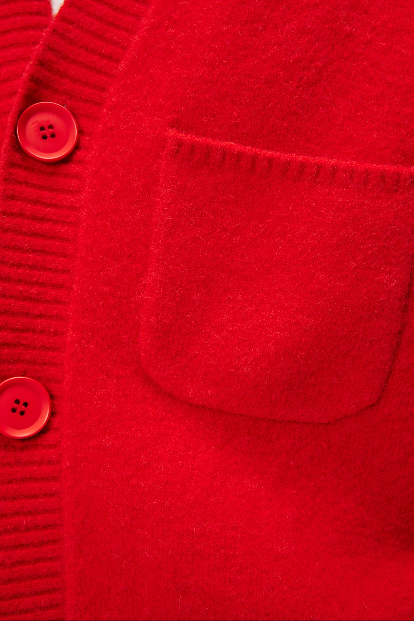 Men | Clarke Knitted Cardigan | Fiery Red