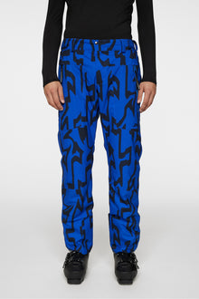 Men | Clarke Pant Printed | Glitch Bridge Blue