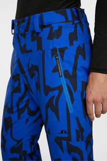 Men | Clarke Pant Printed | Glitch Bridge Blue