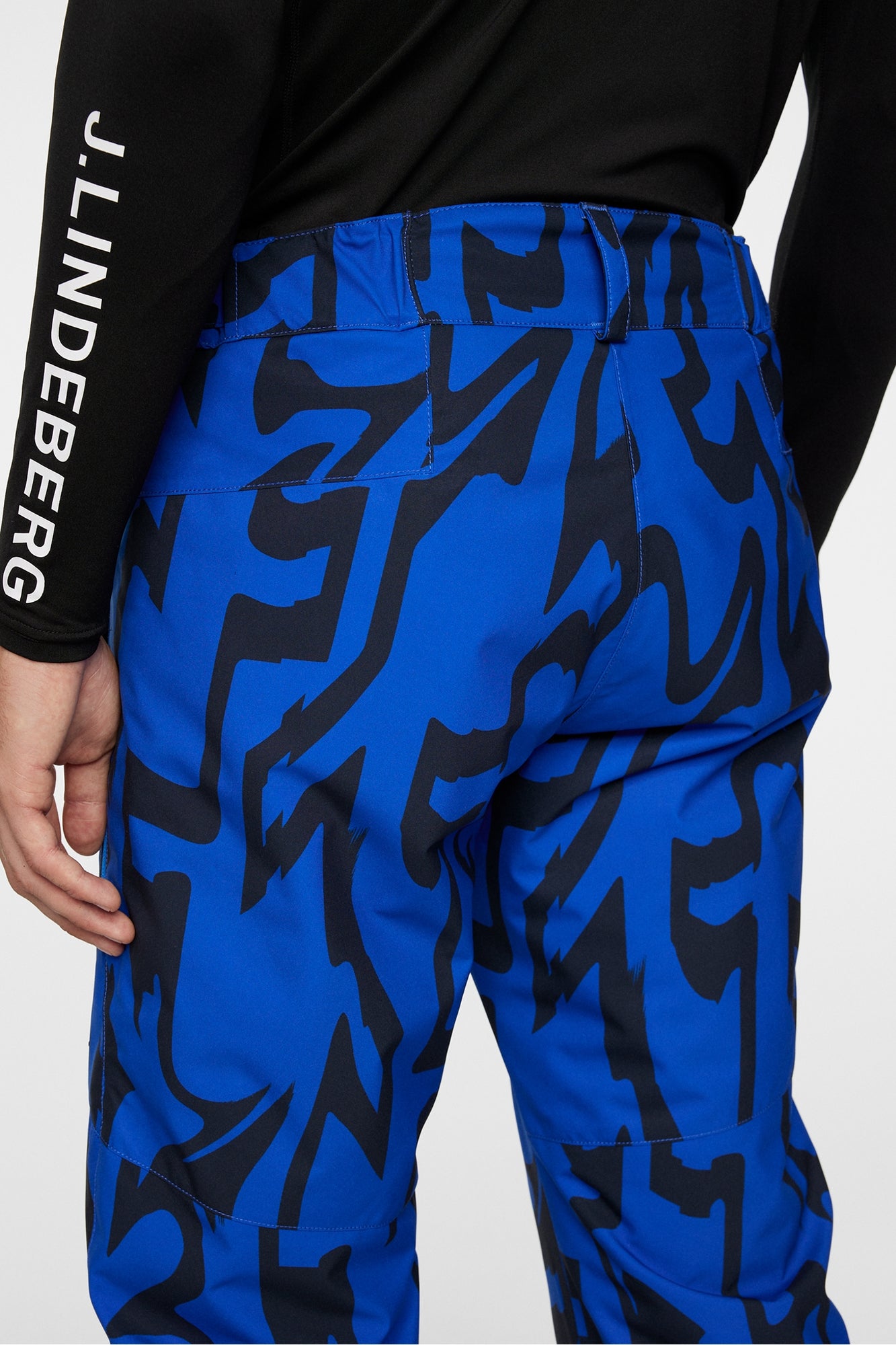 Men | Clarke Pant Printed | Glitch Bridge Blue