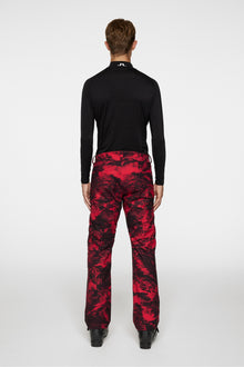 Men | Clarke Pant Printed | Mountain Glitch Red