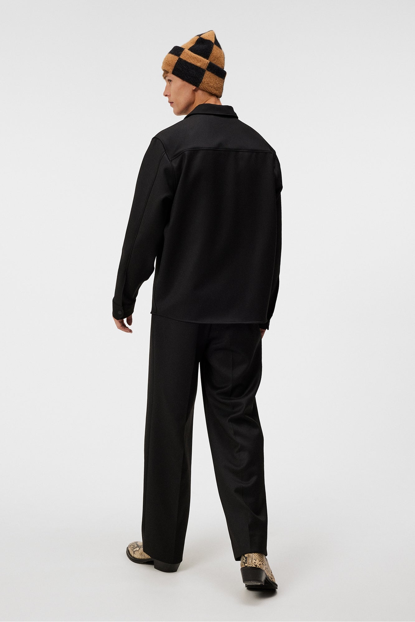 Men | Coen Double Face Overshirt | Black