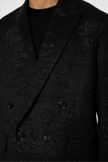 Men | David U Jacquard Blazer | Black