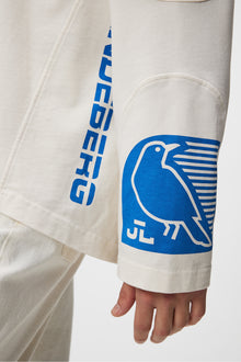 Men | Derk Longsleeve Moto Tee | Cloud White