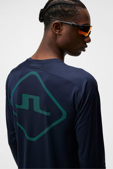 Men | Diamond Long Sleeve Tee | JL Navy