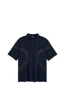 Men | Diamond Mesh Polo | JL Navy
