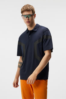 Men | Diamond Mesh Polo | JL Navy