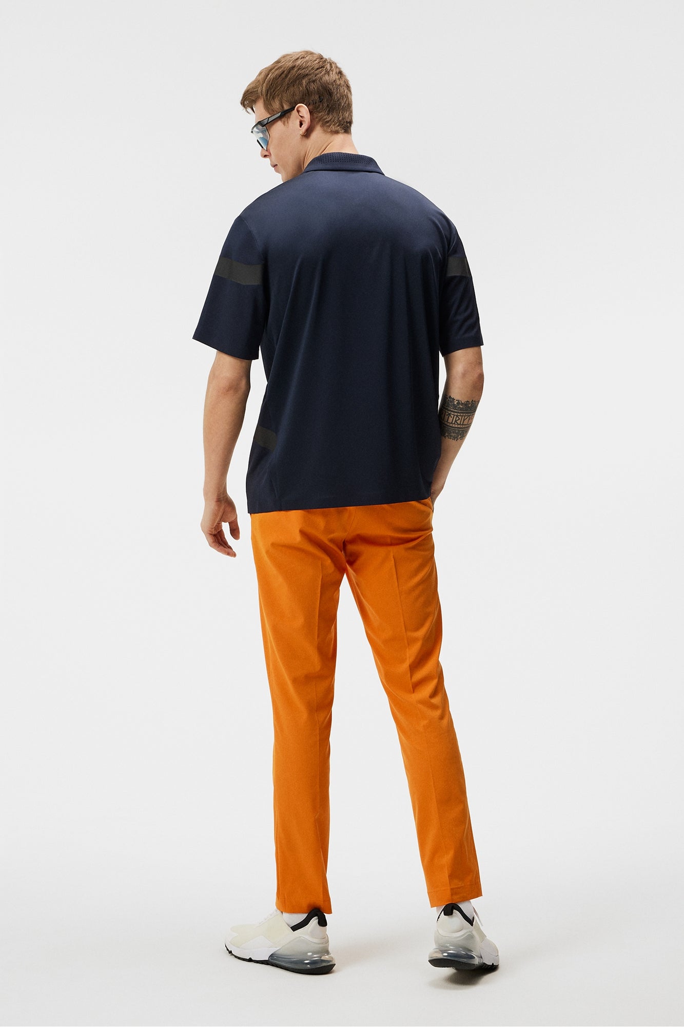 Men | Diamond Mesh Polo | JL Navy