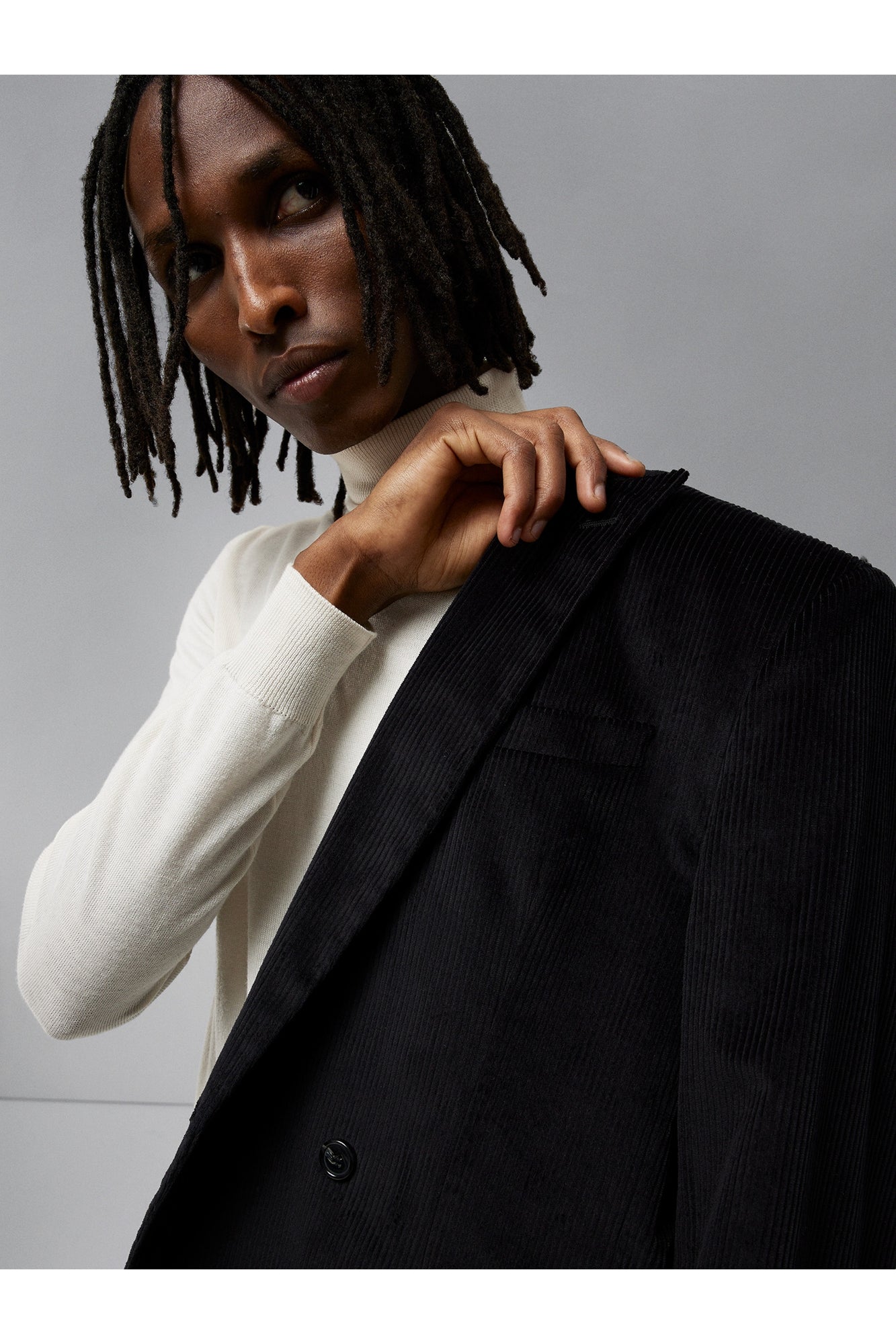 Men | Dries S Corduroy Blazer | Black