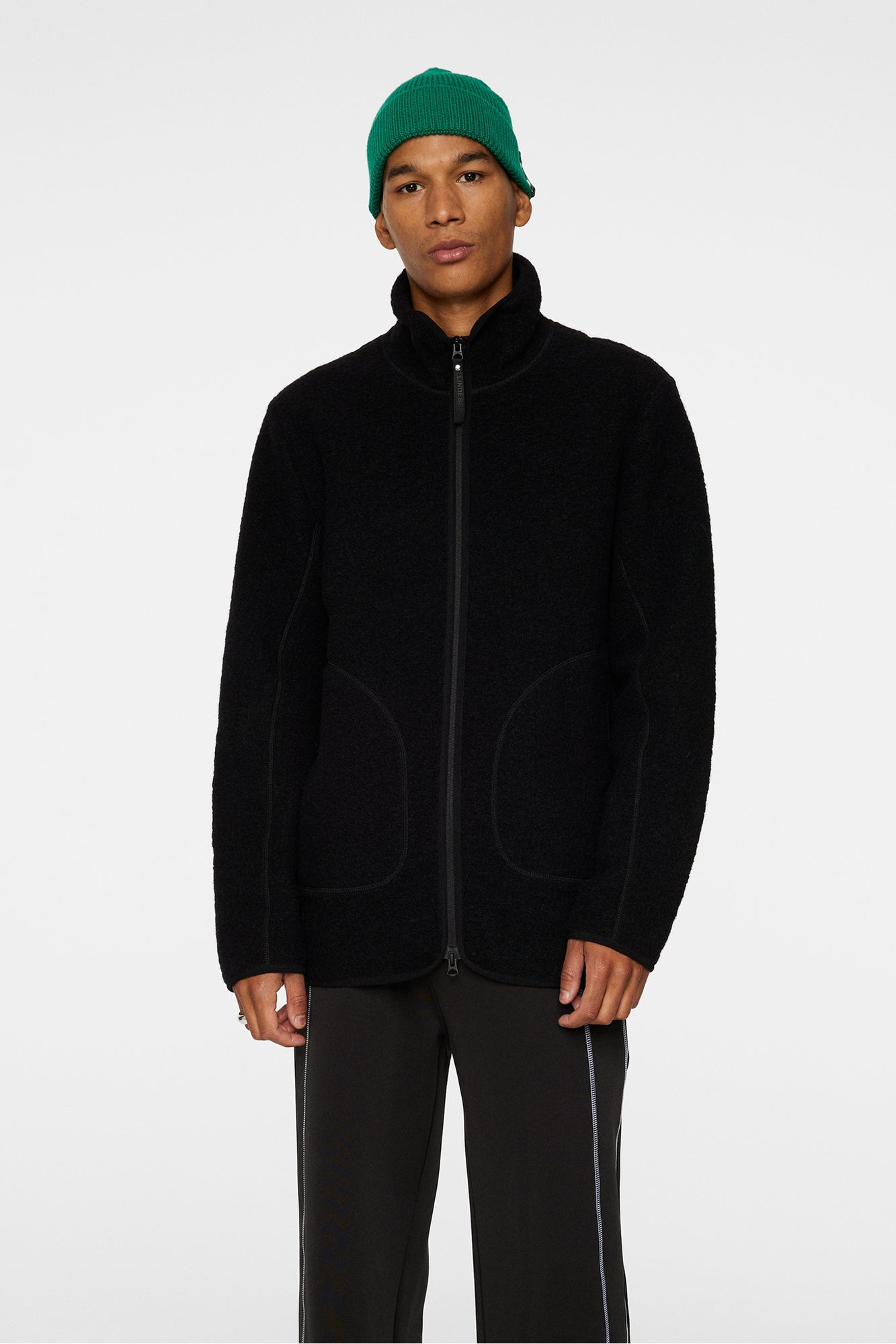 Men | Dustin Wool Fleece Jacket | Black