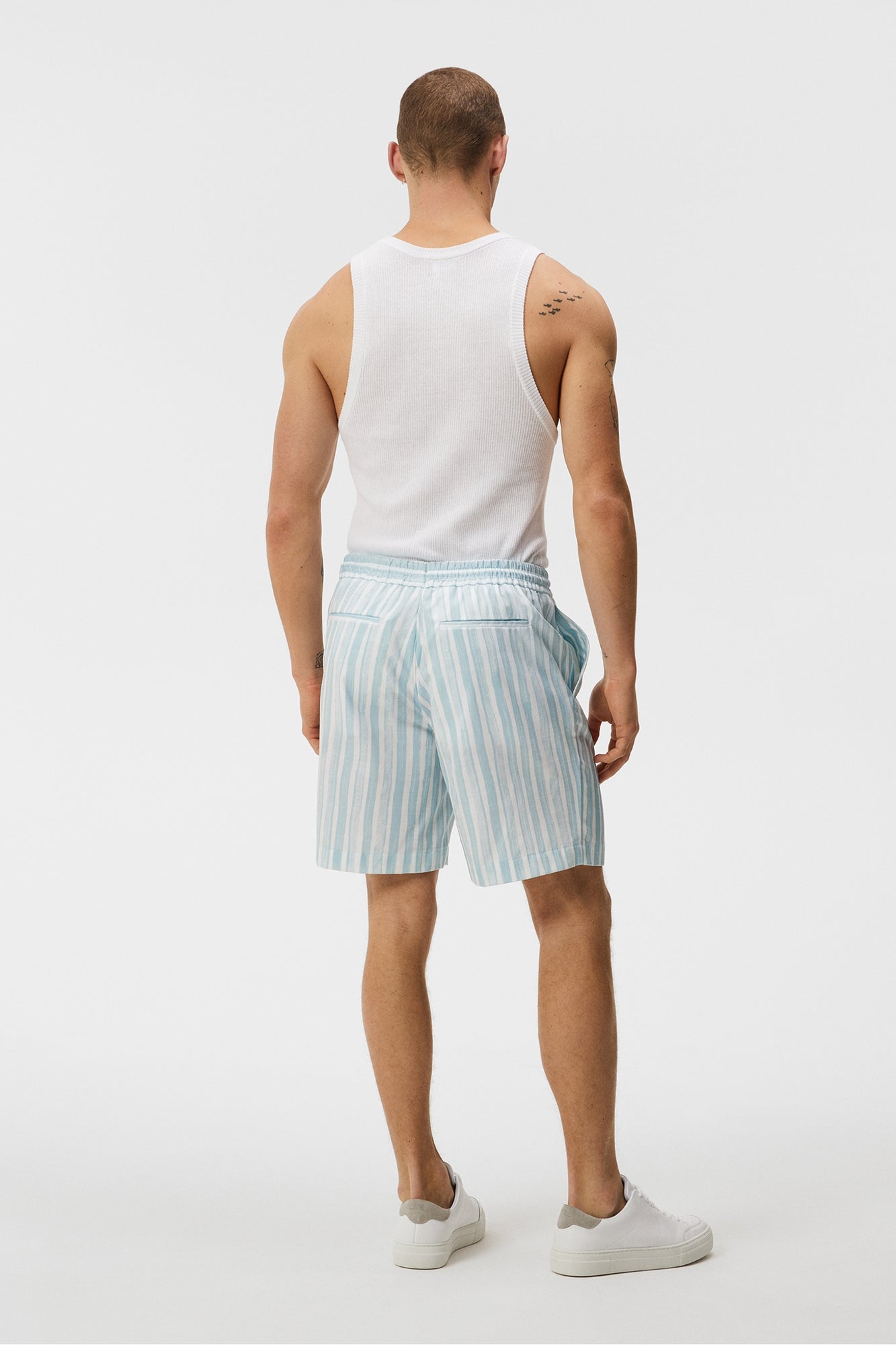 Men | Earl Painted Stripe Shorts | Drea | Dream Blue