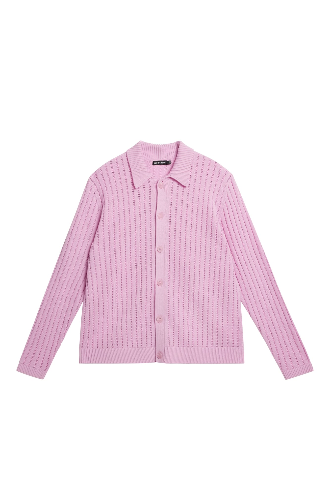 Men | Edmondo Collar Cardigan | Pink Lavender