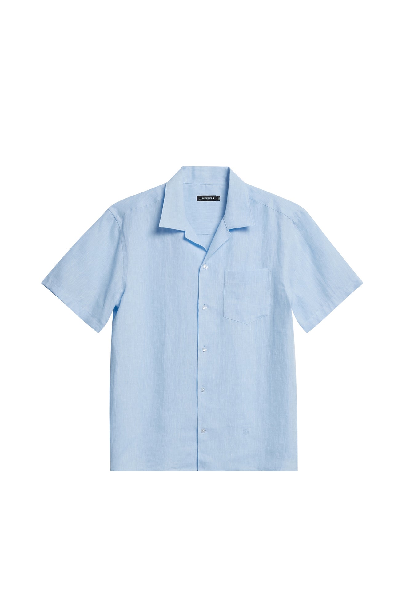 Men | Elio Linen Melange Shirt | Chambray Blue