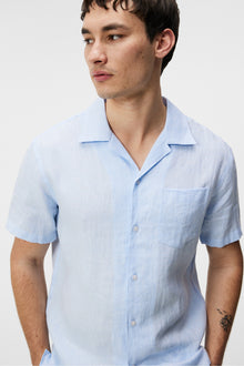 Men | Elio Linen Melange Shirt | Chambray Blue