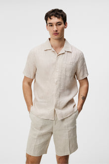 Men | Elio Linen Melange Shirt | Safari Beige