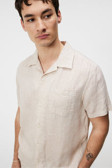 Men | Elio Linen Melange Shirt | Safari Beige