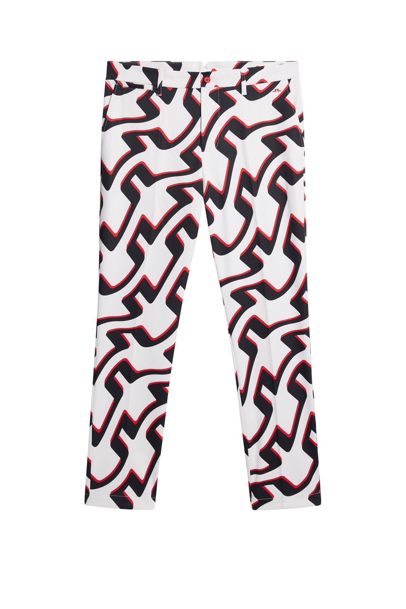 Men | Ellott Print Pant | Bridge Wave White