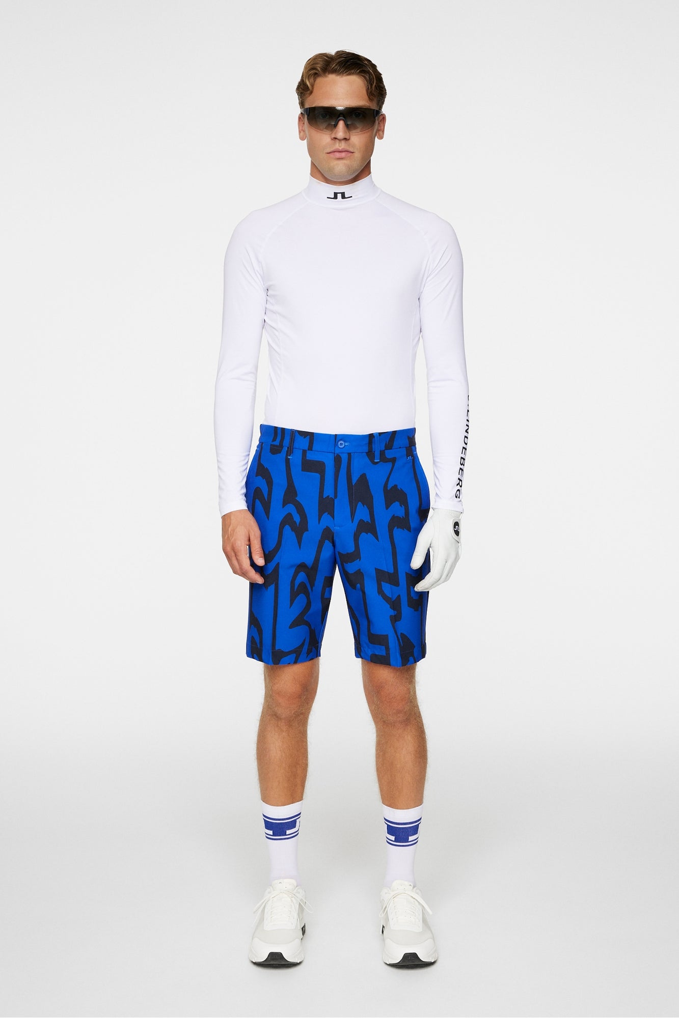 Men | Eloy Print Shorts | Glitch Bridge Blue