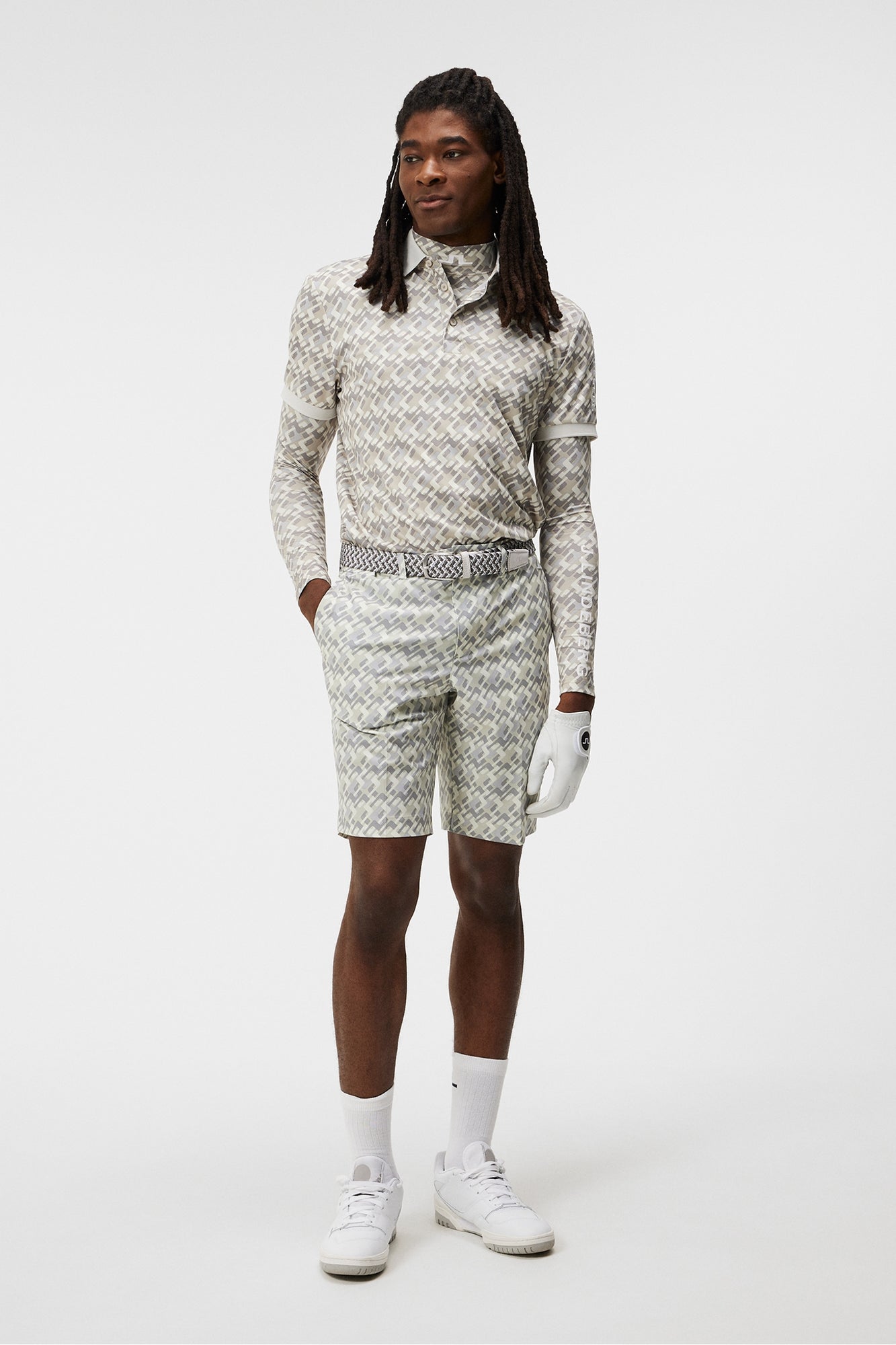 Men | Eloy Print Shorts | JL Micro Bridge Grey